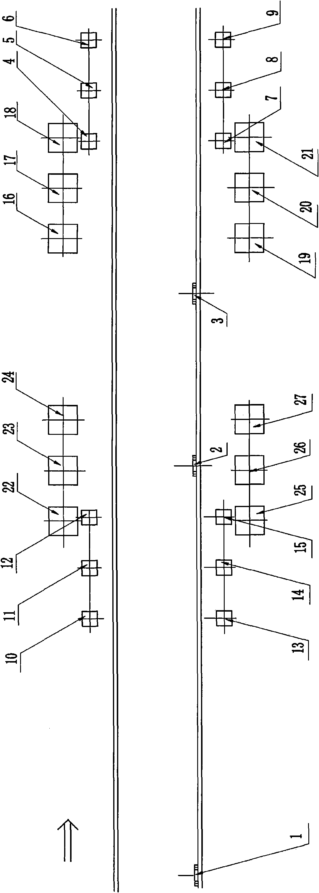 Railway wheel tread scratch image dynamic detection device