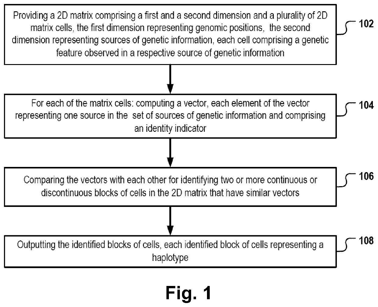 Vector-based haplotype identification