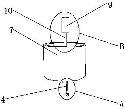 Single-channel liquid leakage preventing beater