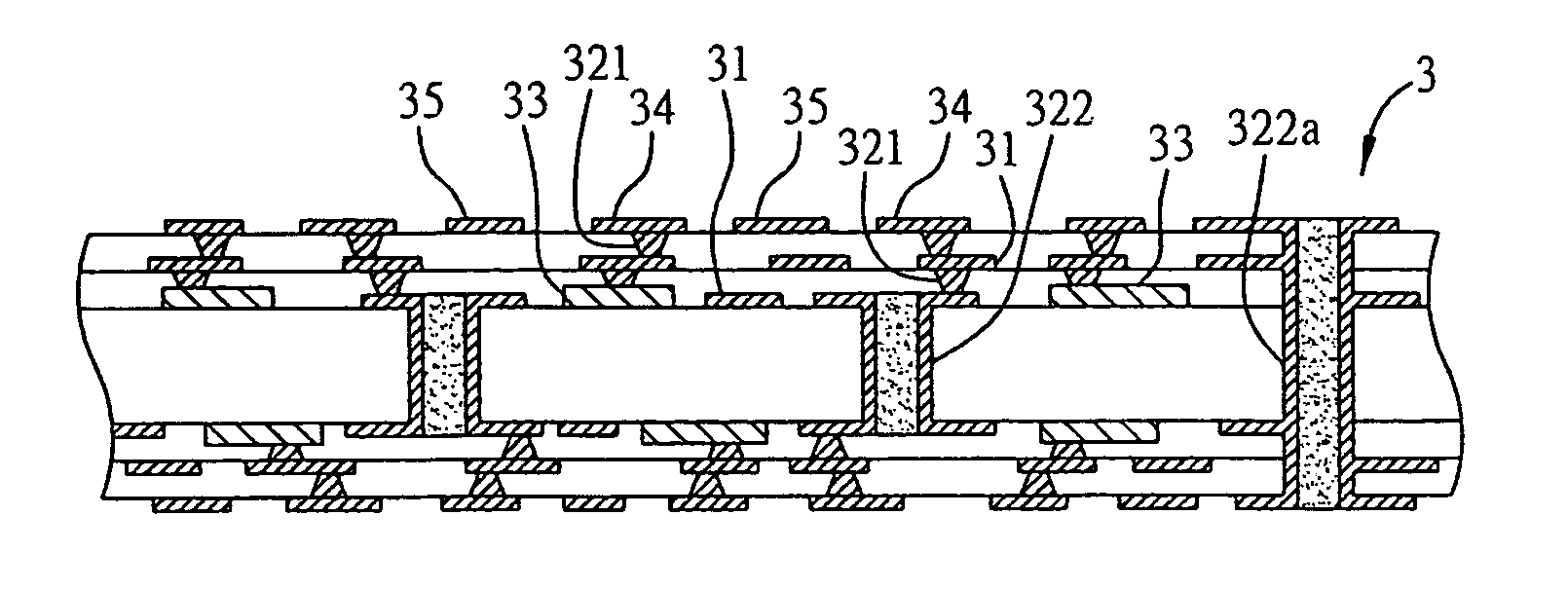 Circuit board structure with embedded selectable passive components and method for fabricating the same