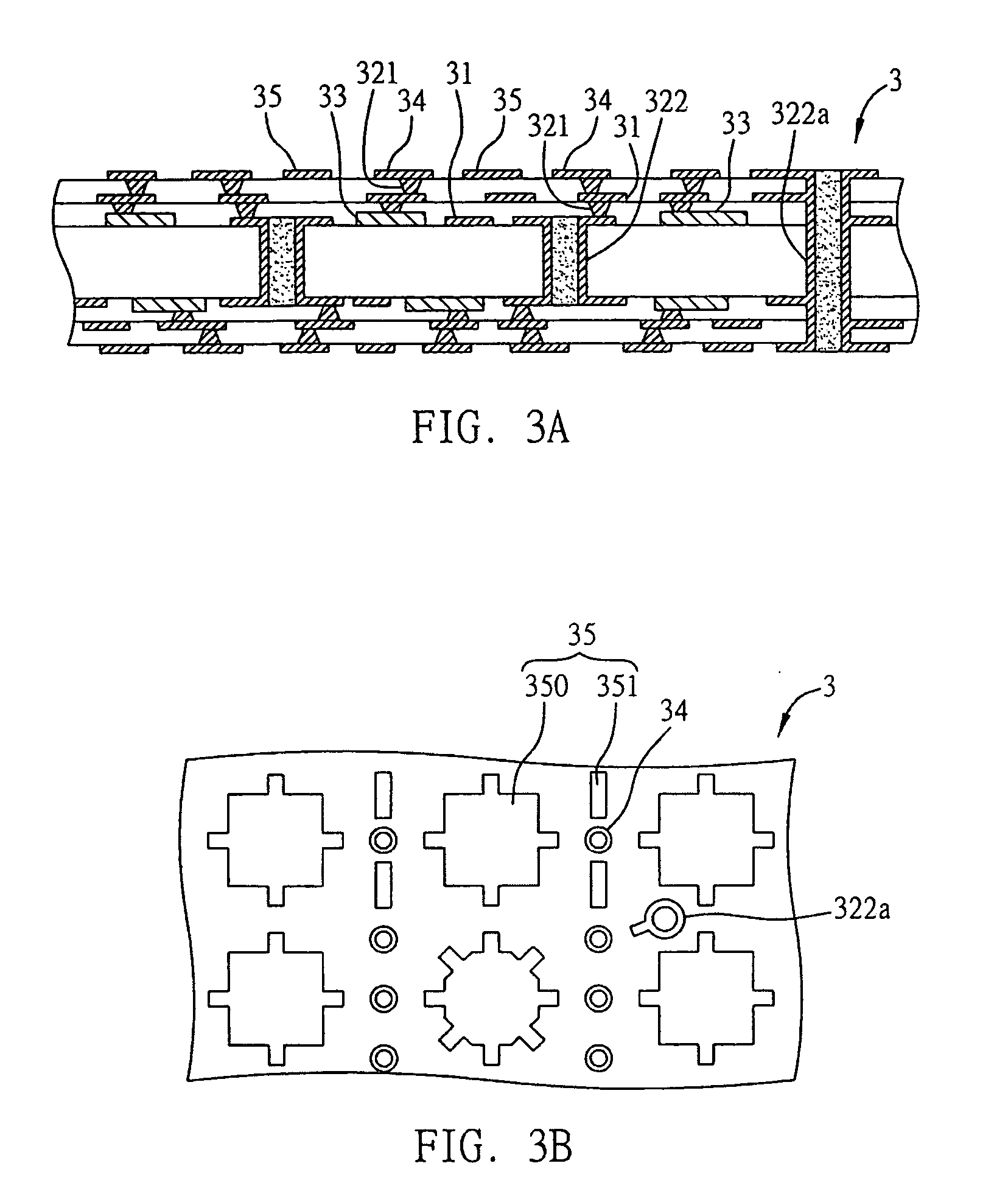 Circuit board structure with embedded selectable passive components and method for fabricating the same