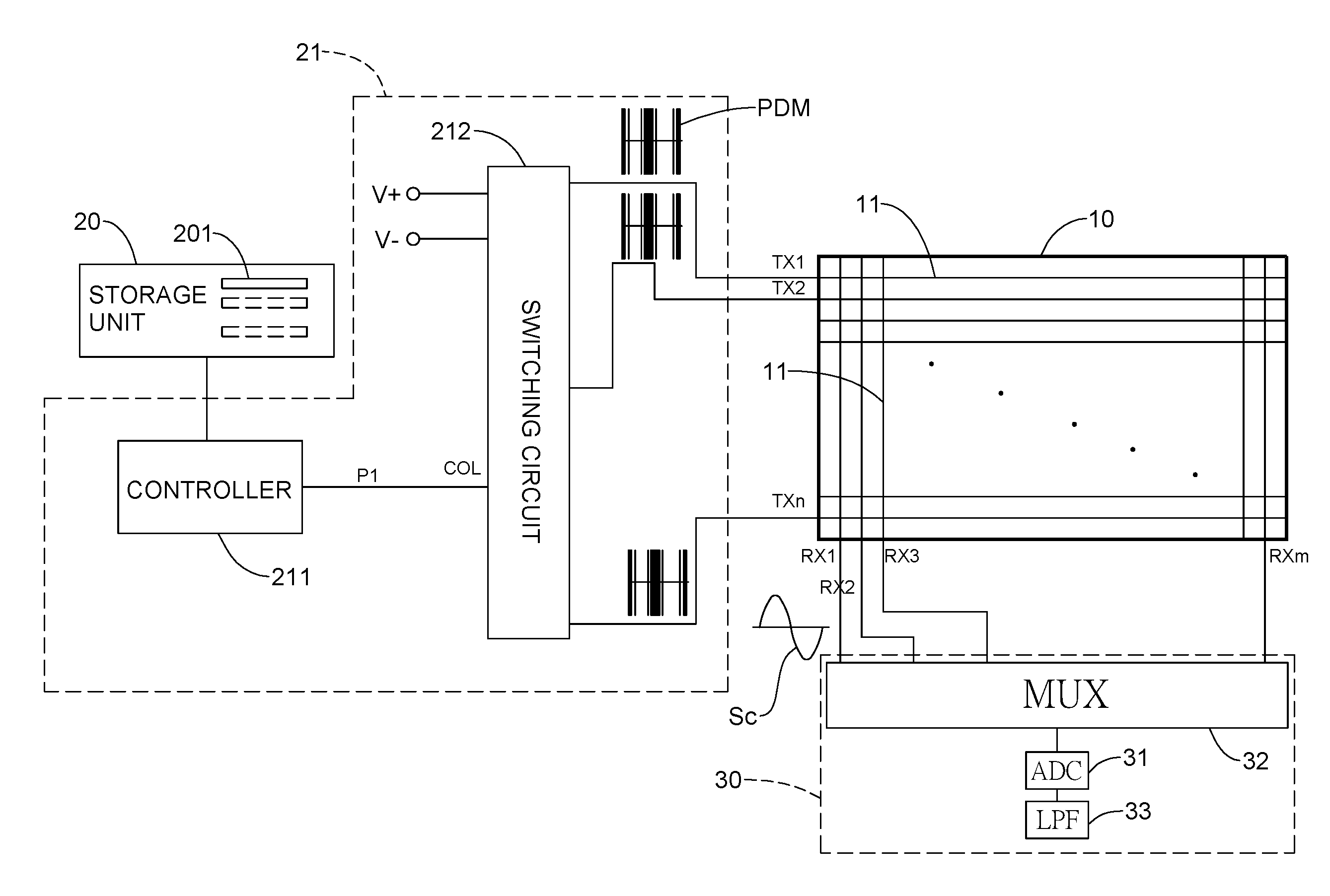 Capacitive touch device and excitation signal generating circuit and method thereof