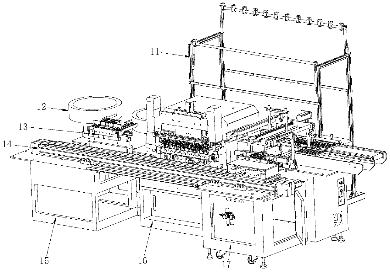 Full-automatic assembly line for producing electronic transformer