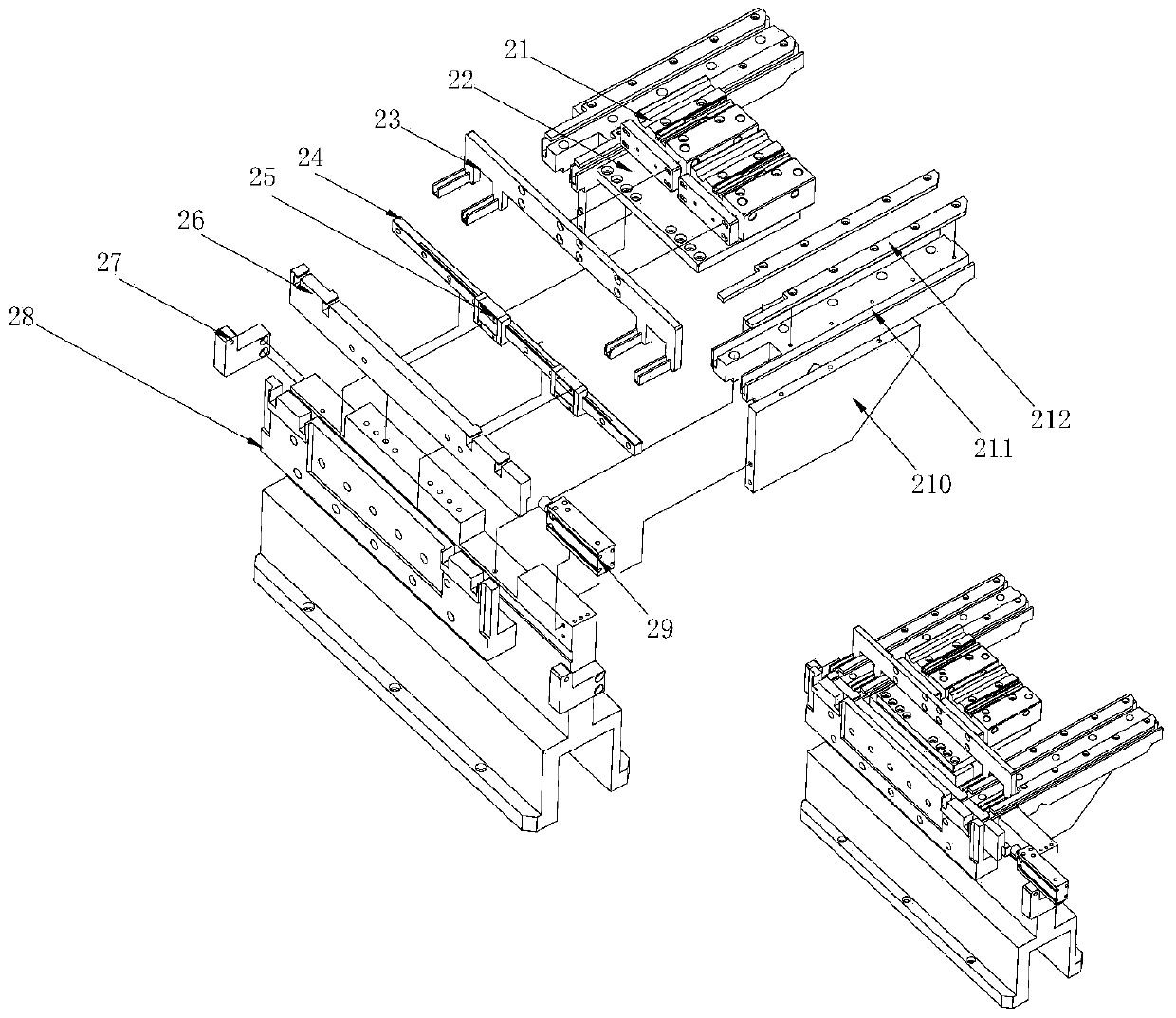 Full-automatic assembly line for producing electronic transformer