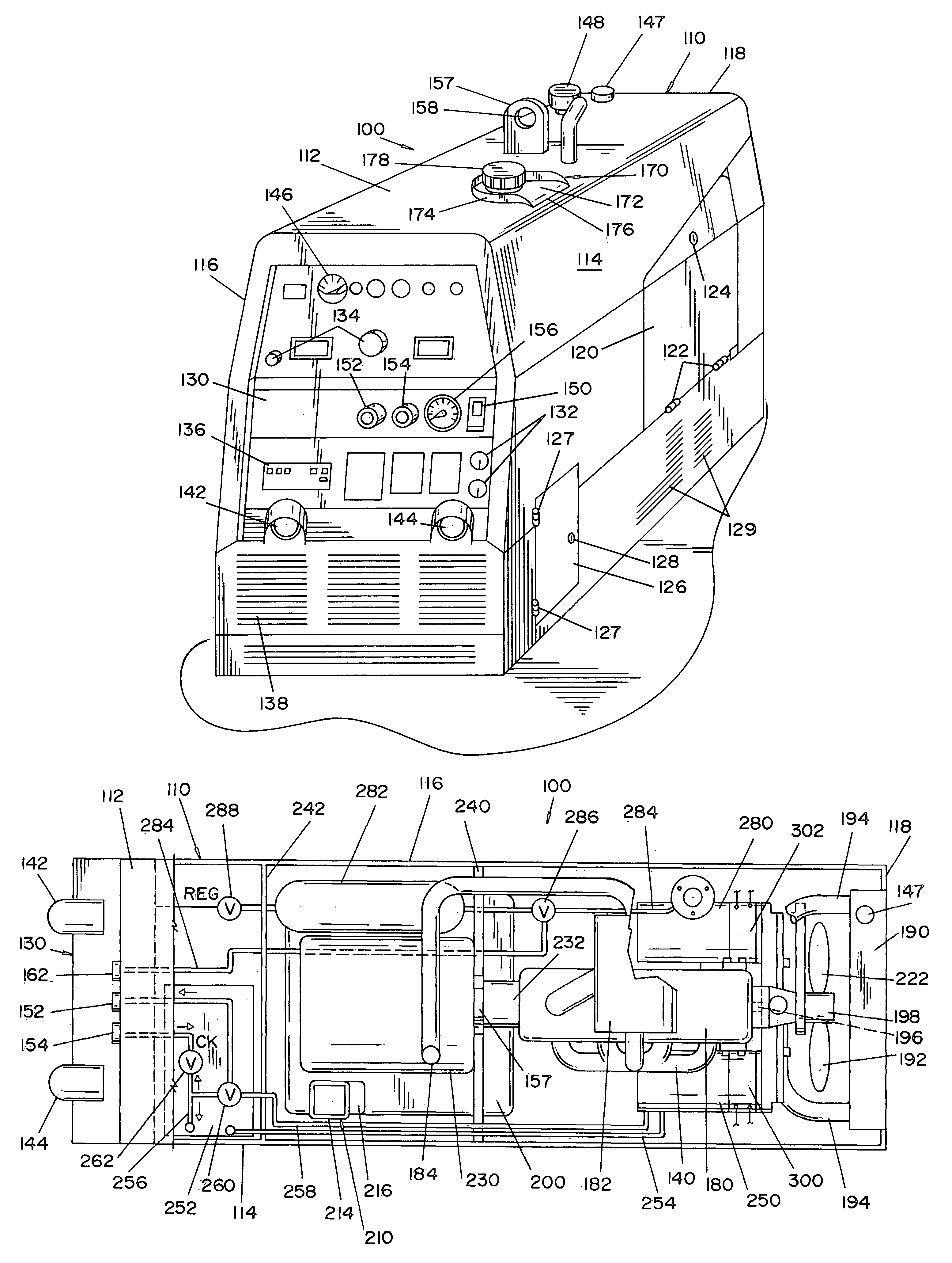 Integrated engine welder and hydraulic pump