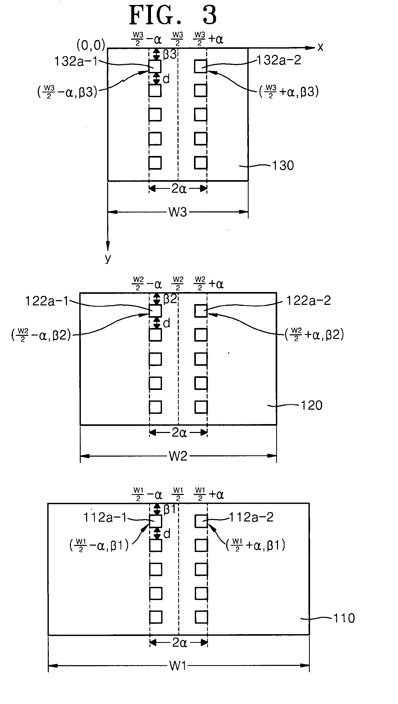 Multi-chip package having a stacked plurality of different sized semiconductor chips, and method of manufacturing the same