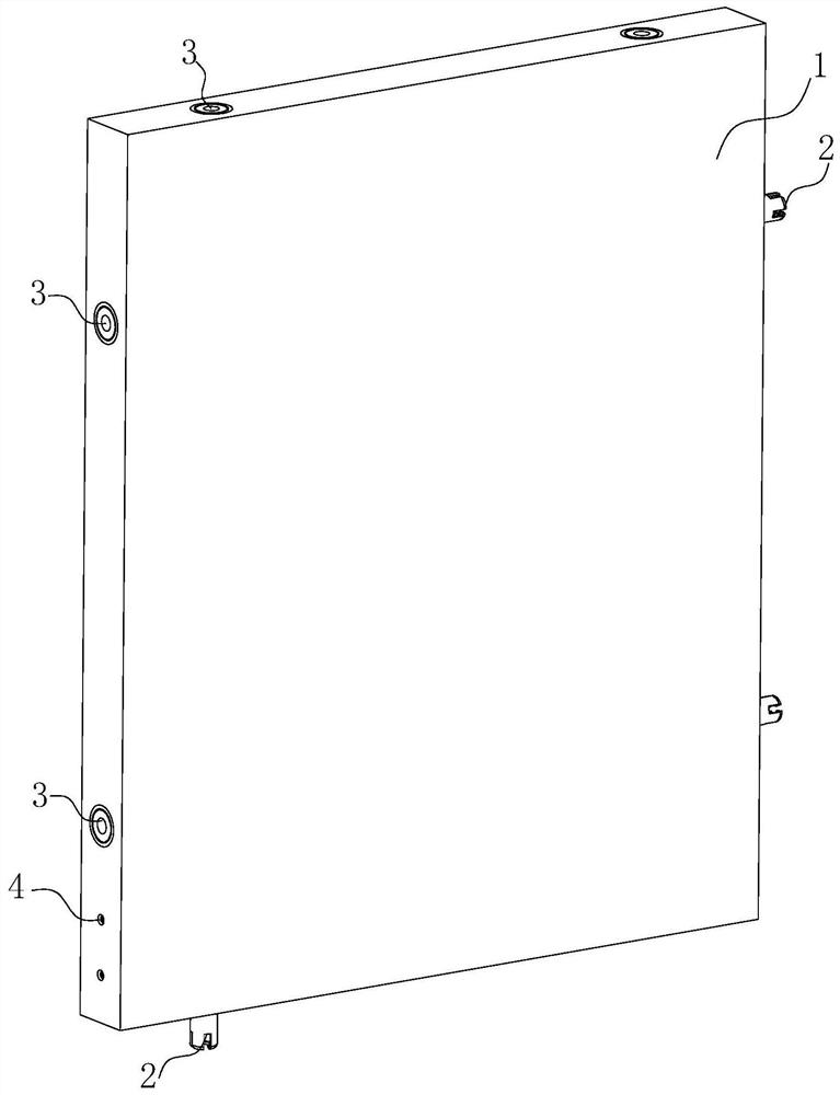 Acrylic plate for assembling curtain wall