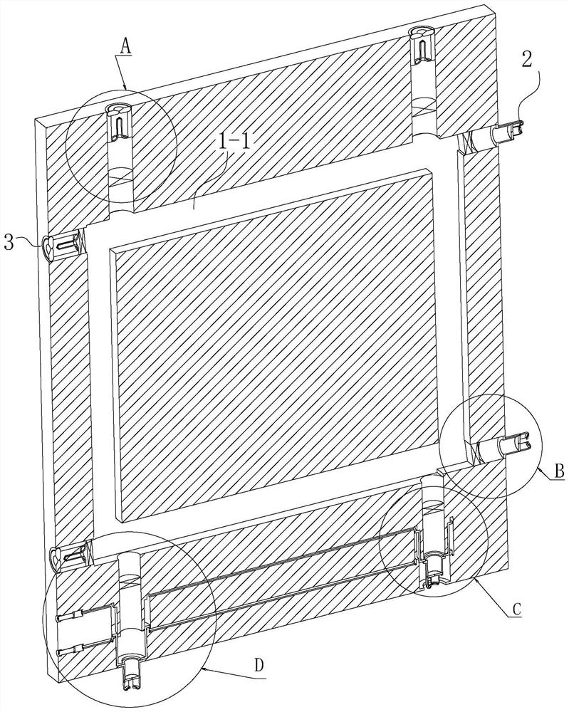 Acrylic plate for assembling curtain wall