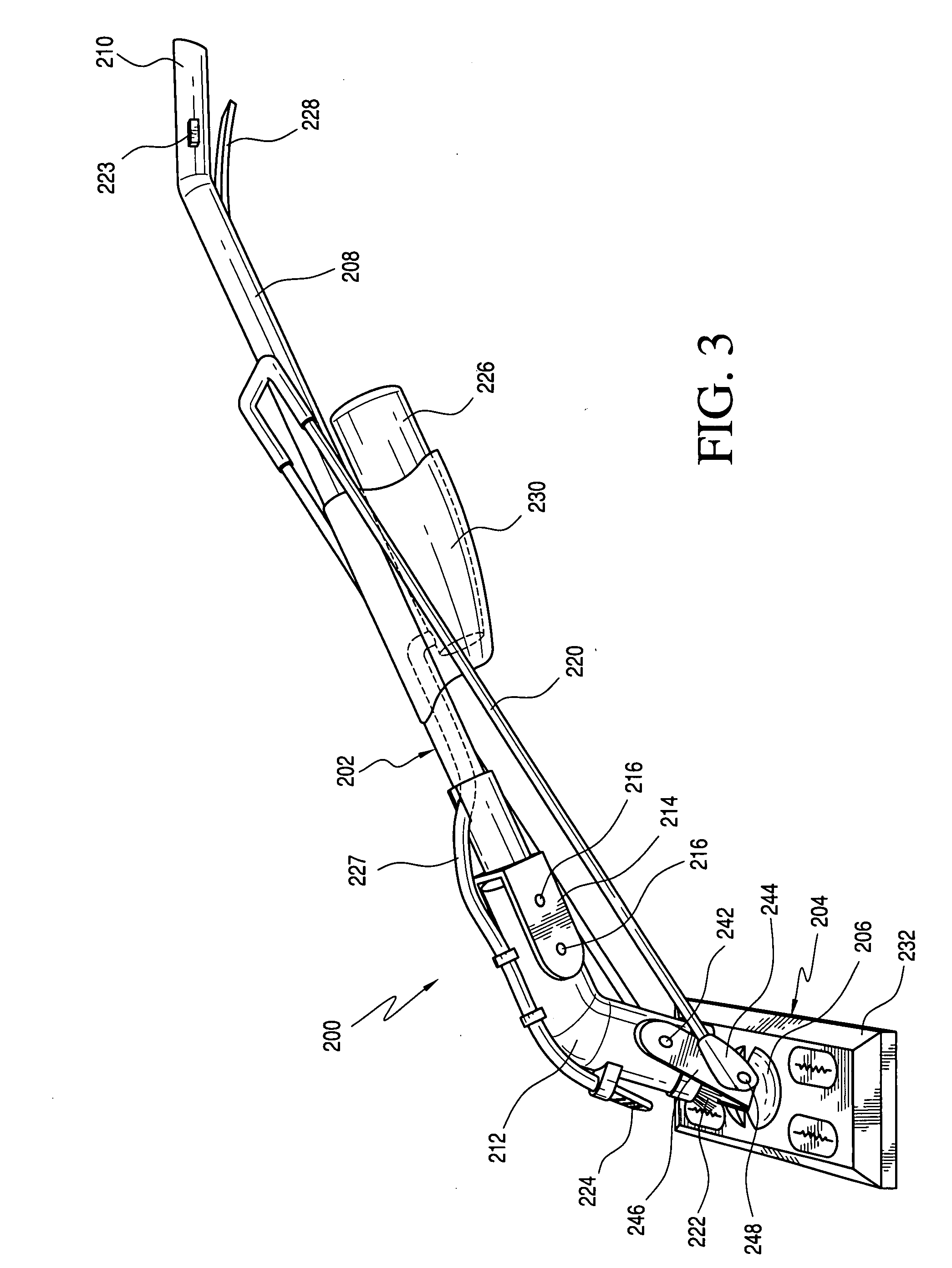 Power mop with exposable scrub brush