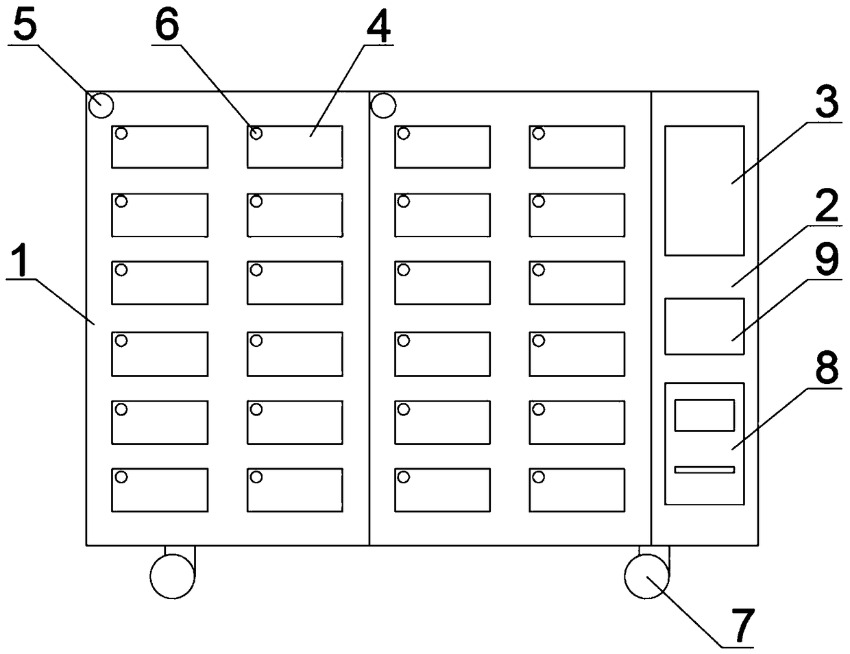 Pay storage system of multifunctional storage cabinet