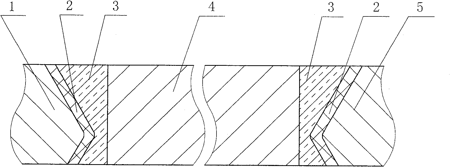 Welding process for high damping copper alloy and steel