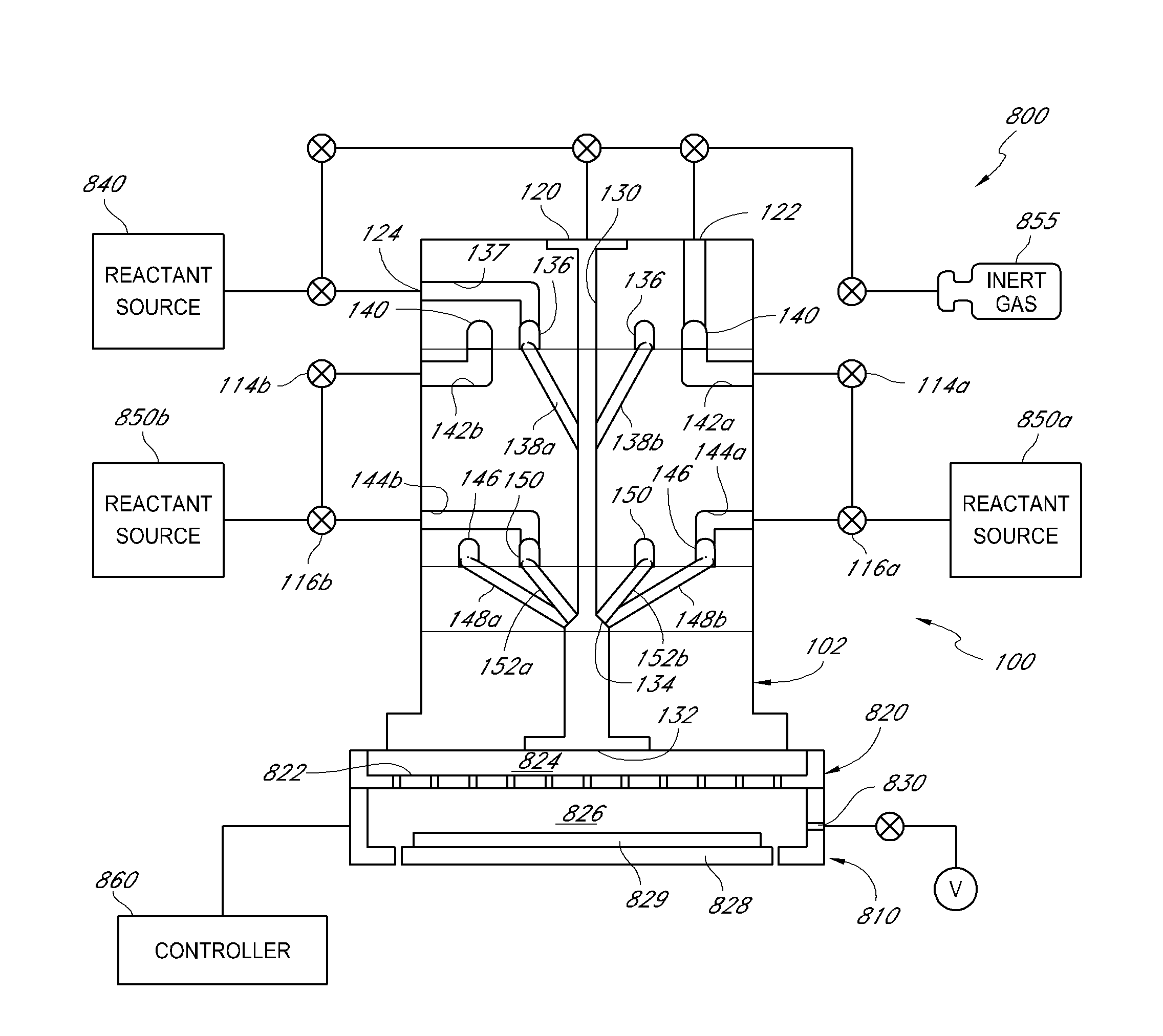 Pulsed valve manifold for atomic layer deposition