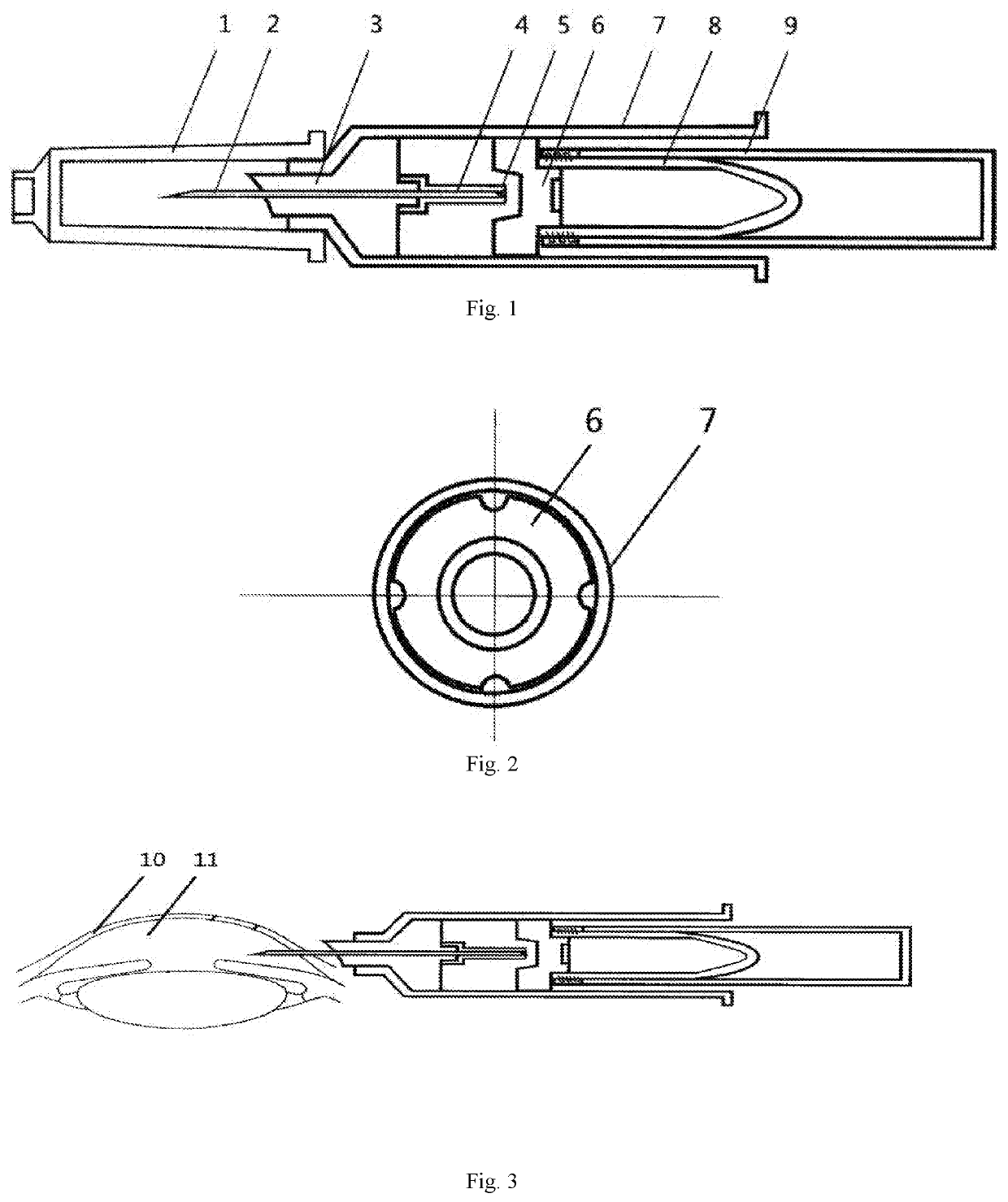 Disposable negative-pressure anterior chamber paracentesis syringe