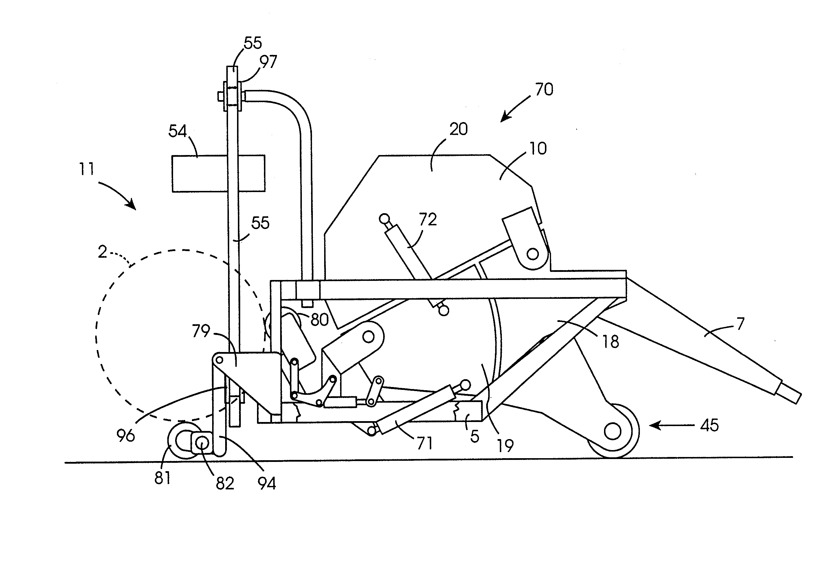 Combined baler/bale wrapper