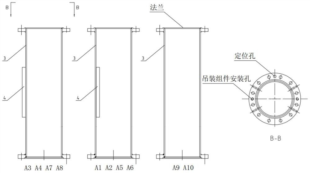 In-cabin installation method of riser monitoring system of floating production oil storage and discharge device