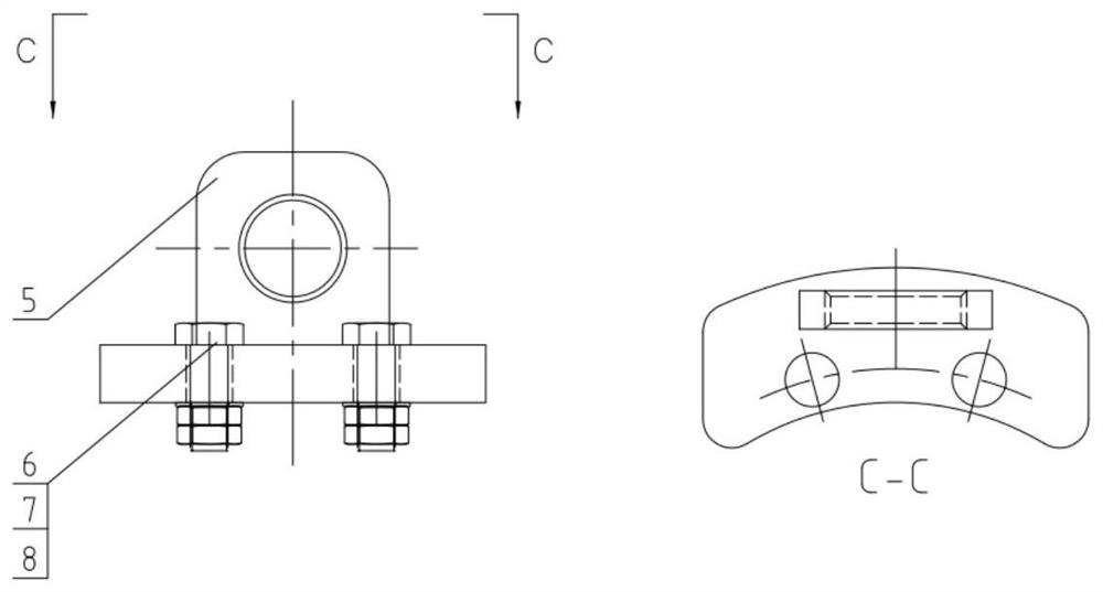 In-cabin installation method of riser monitoring system of floating production oil storage and discharge device