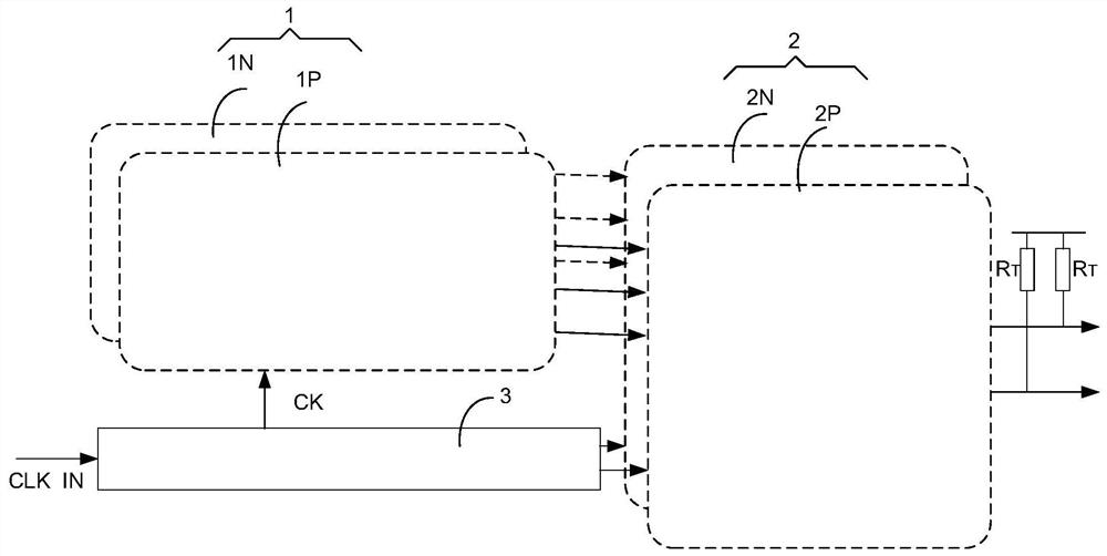 High-speed interface transmitter circuit, chip and electronic equipment