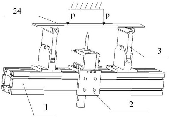 Tool and method for testing bending mechanical property of honeycomb sandwich structure