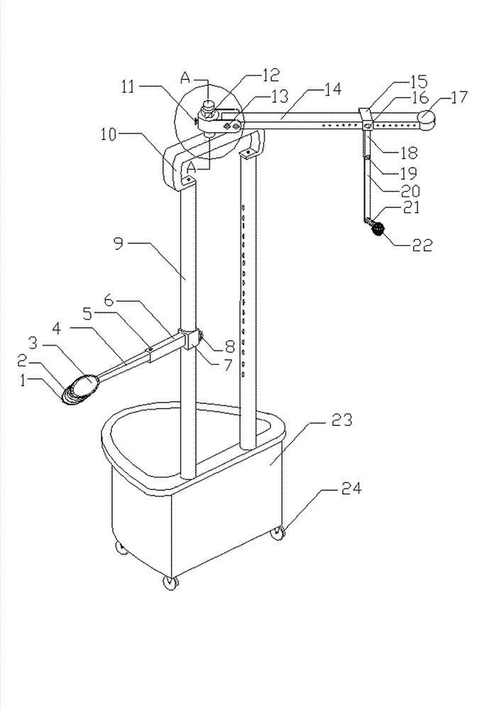 Swing device for table tennis forehand attack