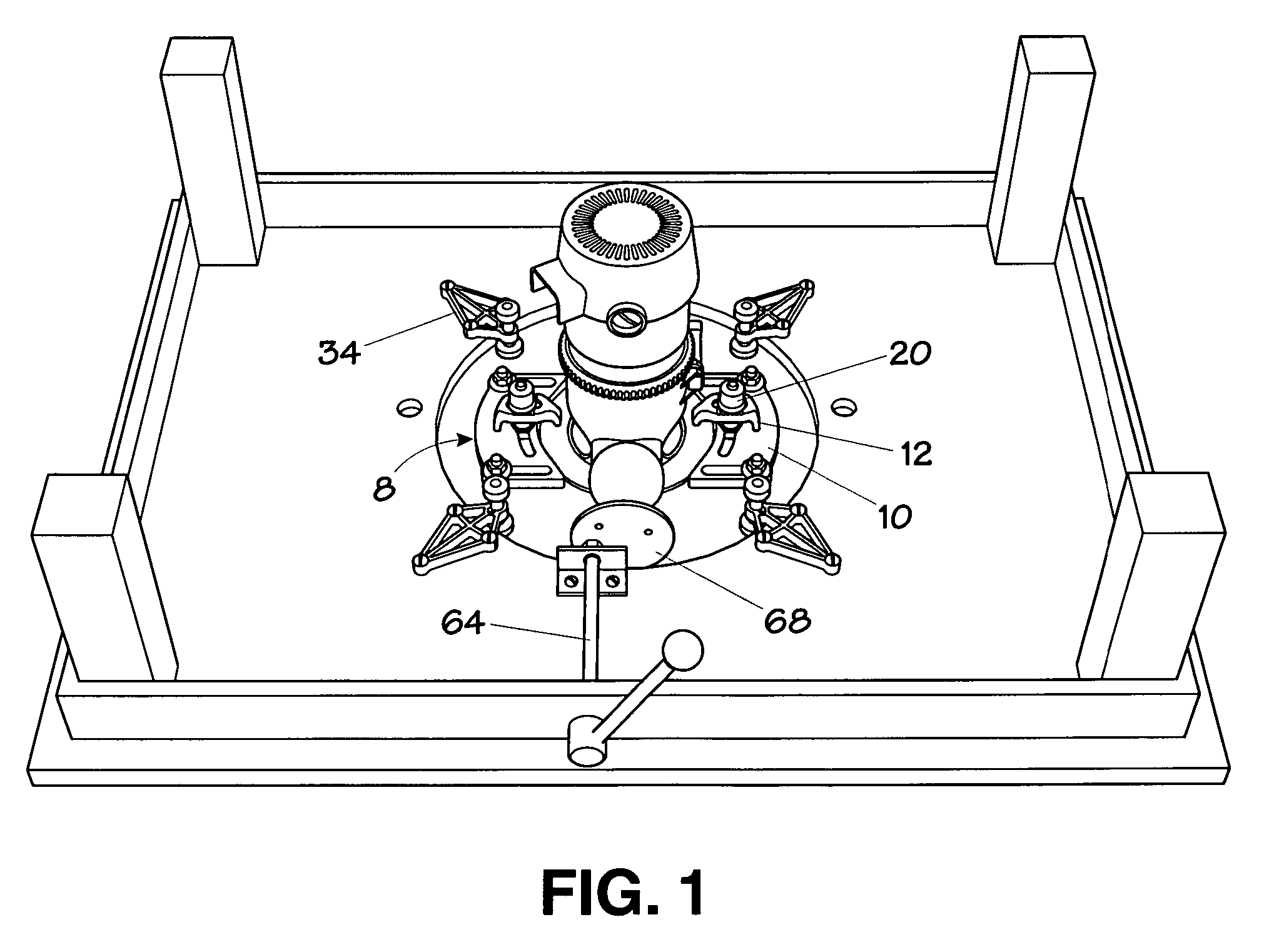 Router table plate assembly