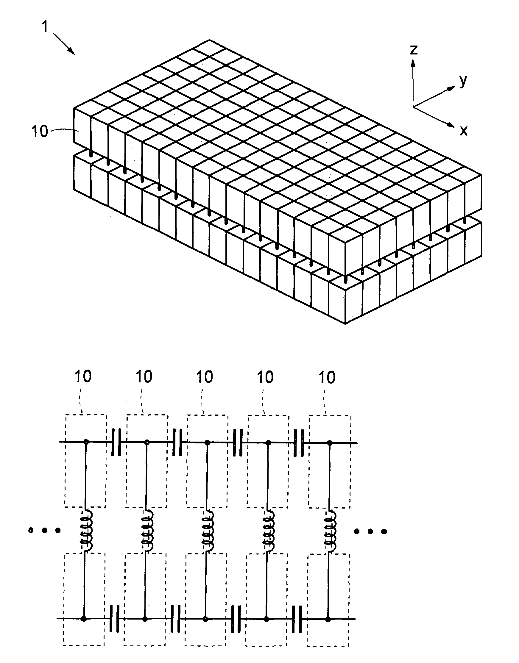 Two-dimensional left-handed metamaterial