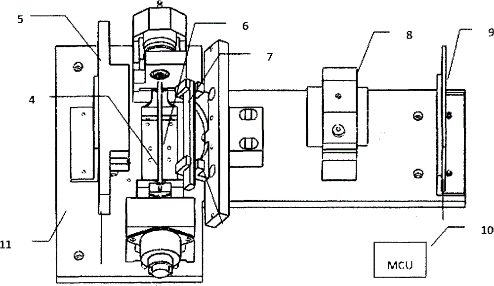 Mechanical sampling system of a dry blood cell analysis device