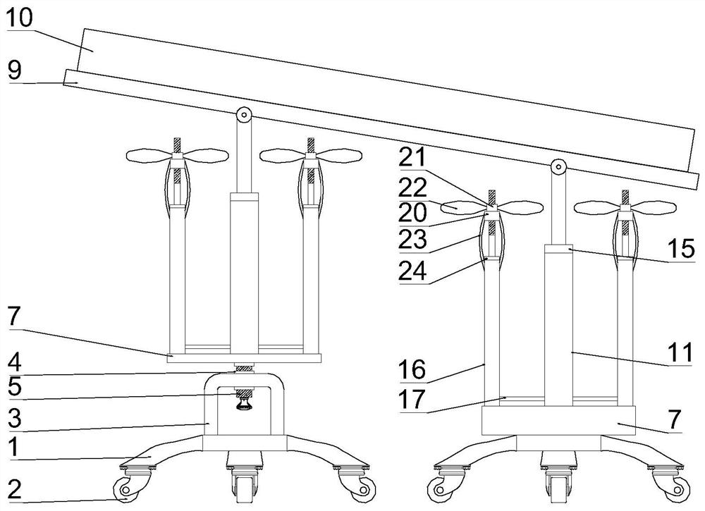 A gas transmission material receiving device for a die-cutting machine