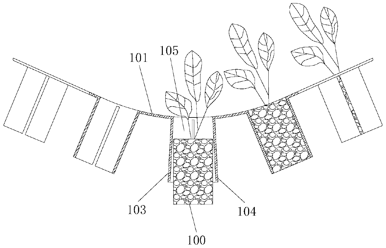 Seedling falling device applicable to bottomless seedling tray and seedling taking machine