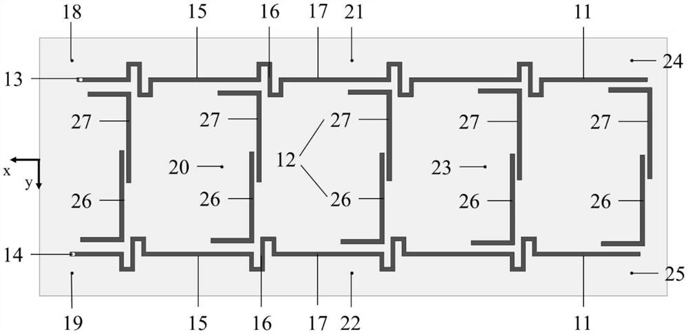 A loop array antenna with expandable reading and writing area