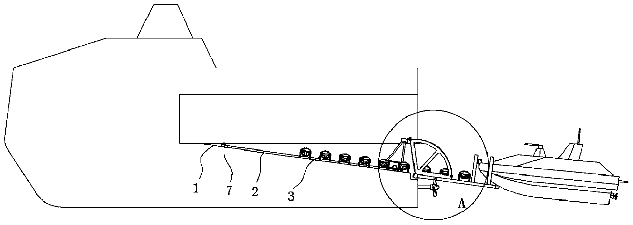 Recovery equipment for unmanned surface vehicle