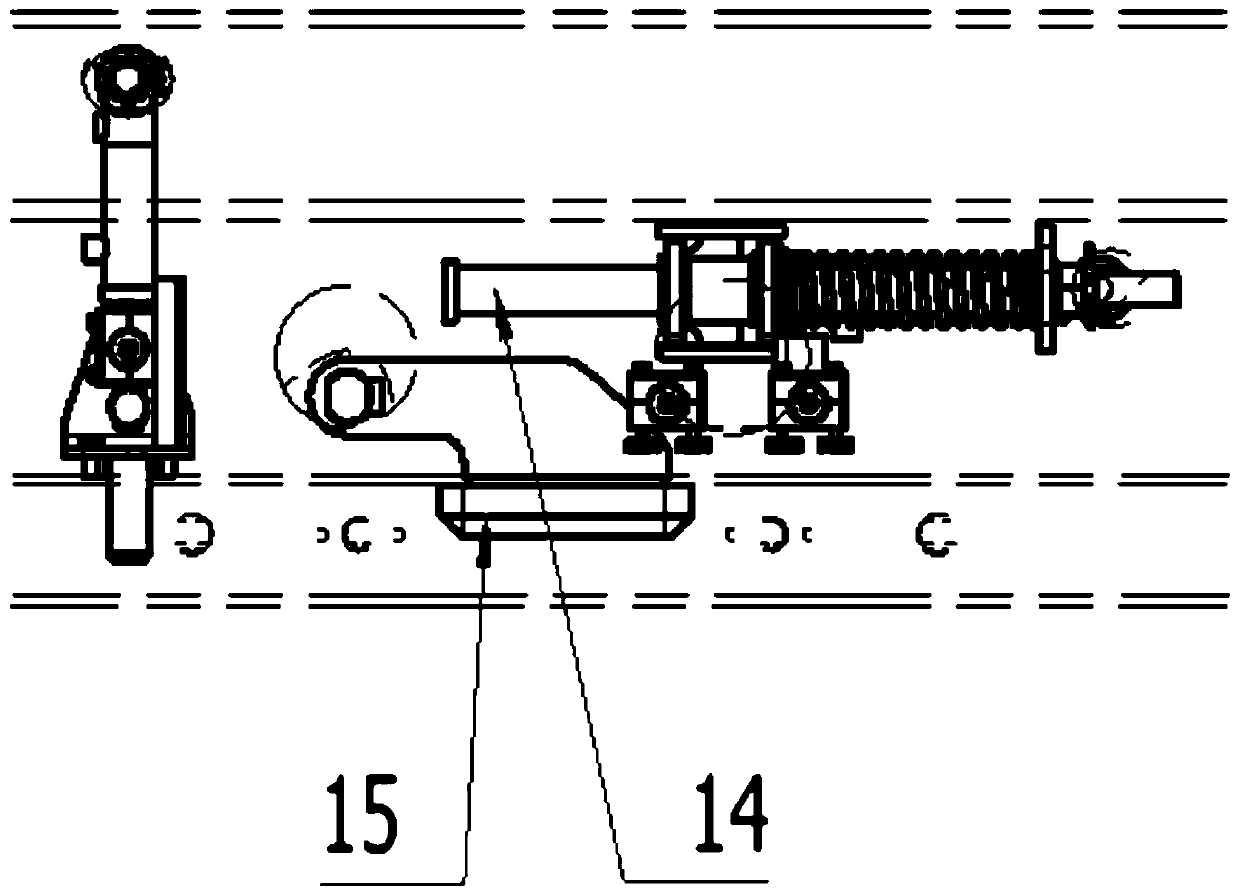 A fully automatic anchoring mechanism suitable for upper rack pulley boxes