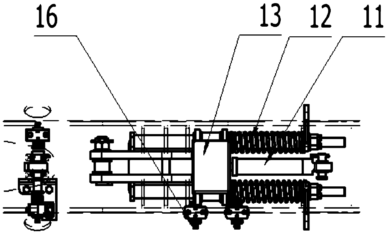 A fully automatic anchoring mechanism suitable for upper rack pulley boxes