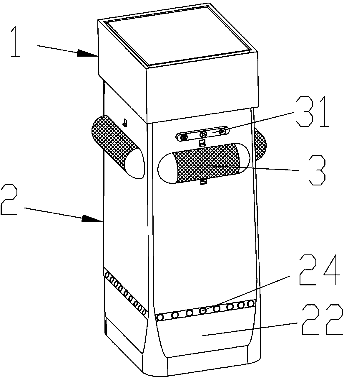 Rubbish barrel with acoustics