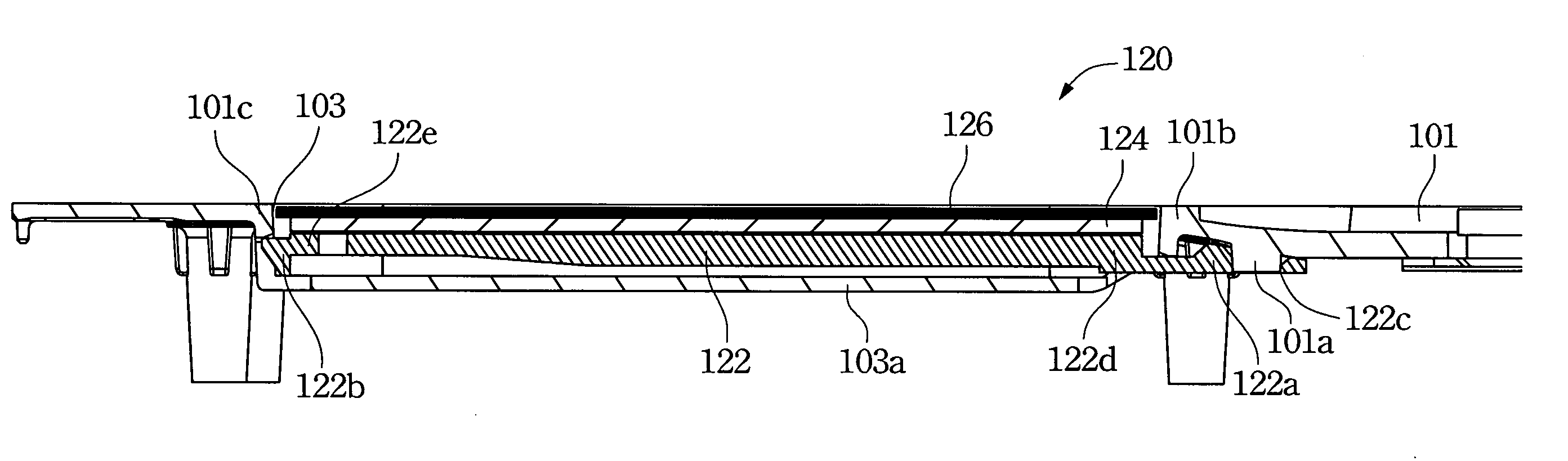 Touch pad module assembly structure