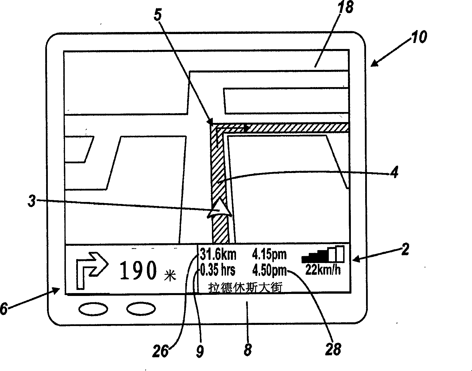 Navigation apparatus with adaptability navigation instruction