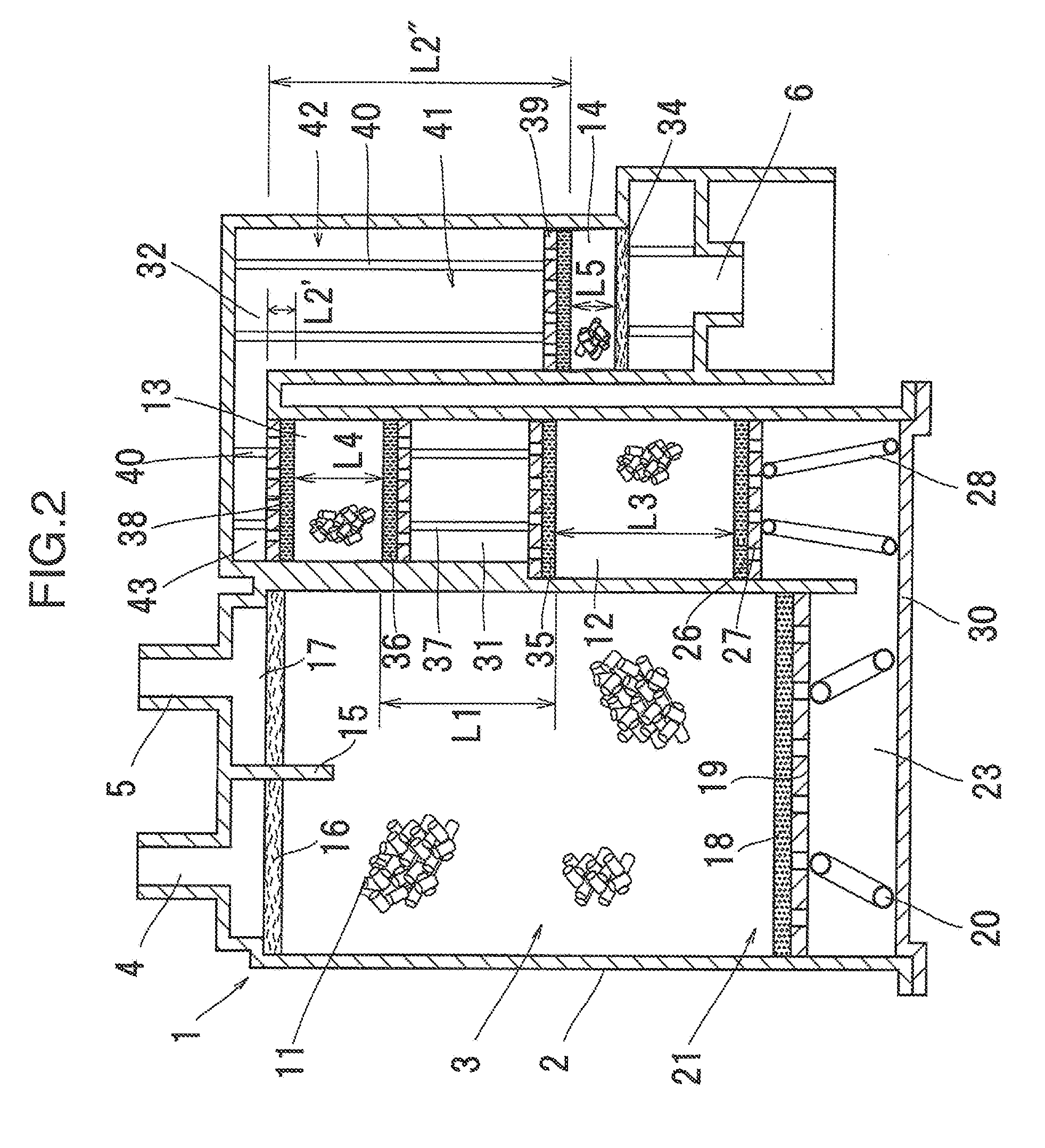 Evaporation fuel processing device