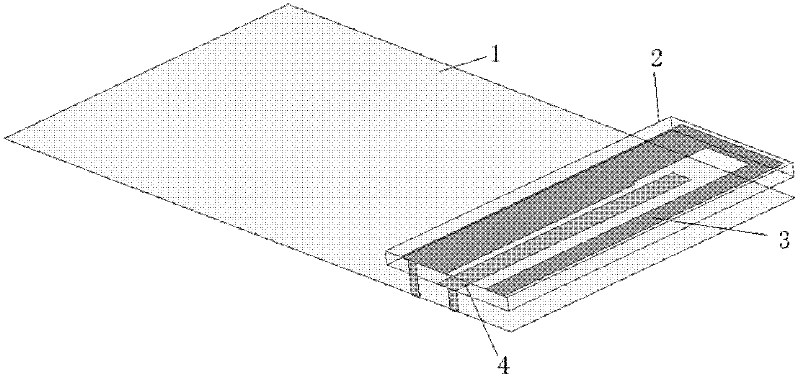 Mobile terminal antenna with aperture coupling feed