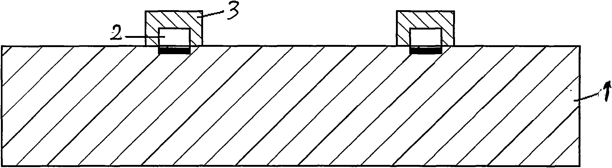 Method for preparing crystalline silicon solar battery electrode by utilizing overprinting way