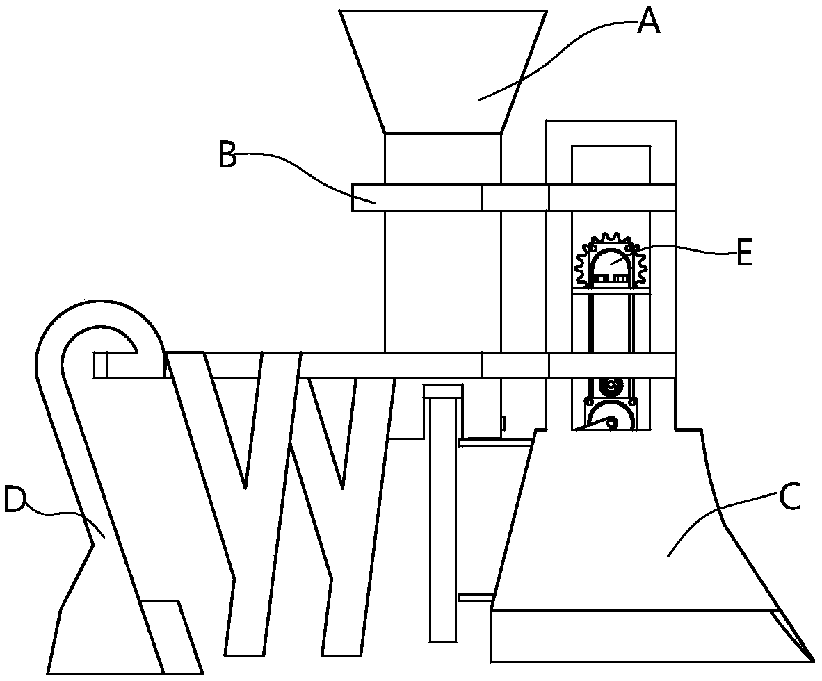 Rotary rape pot seedling transplanting device