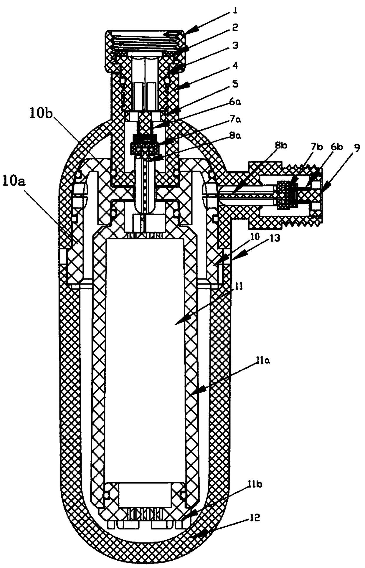Tail end filter with rapidly dismounted and replaced scale inhibition filter element component