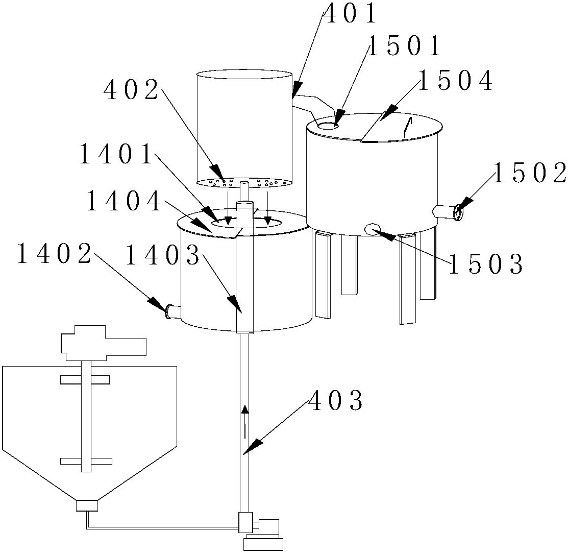 Grading treatment circulating system for producing ground calcium carbonate