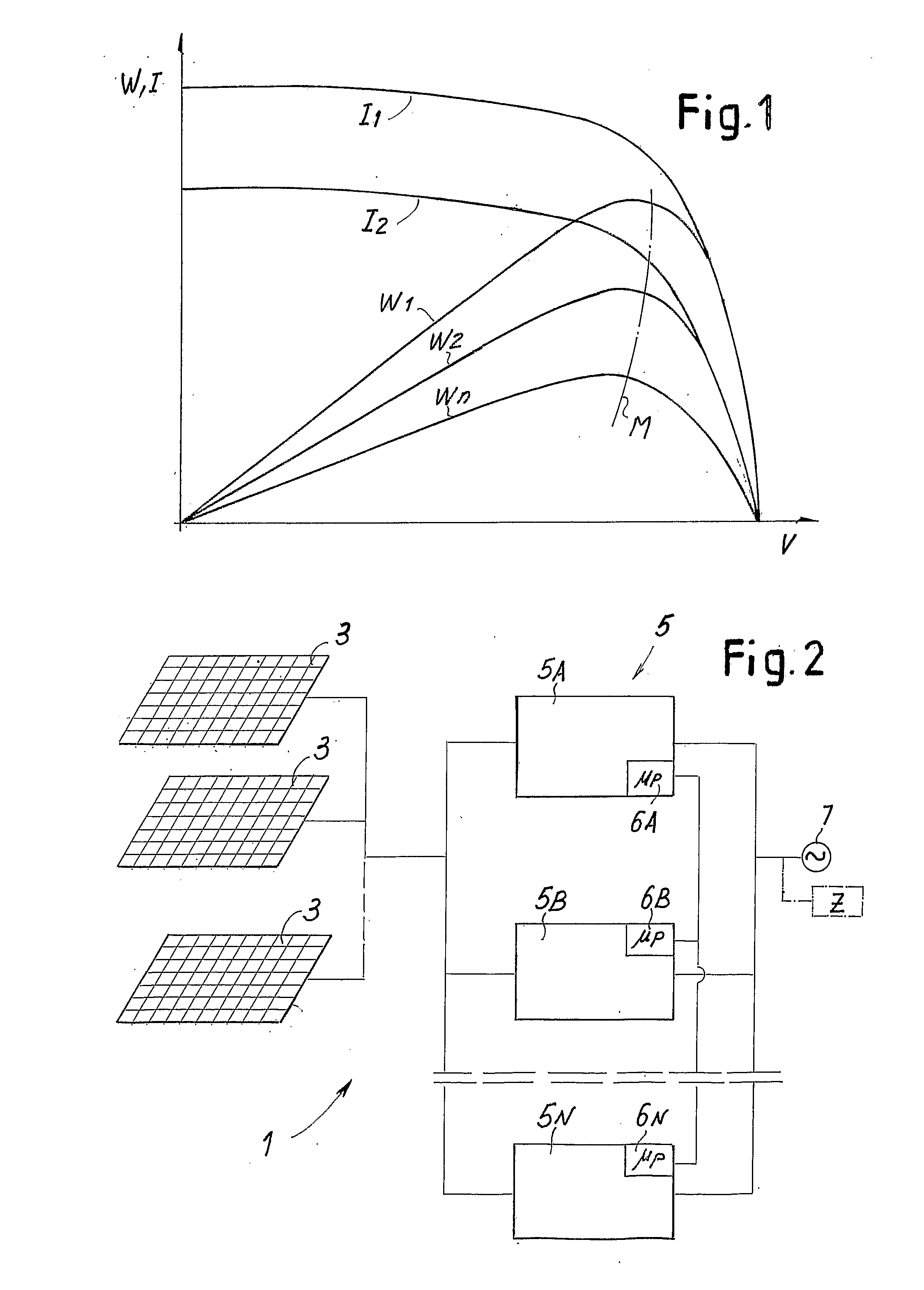 Delivery of Electric Power by Means of a Plurality of Parallel Inverters and Control Method Based on Maximum Power Point Tracking