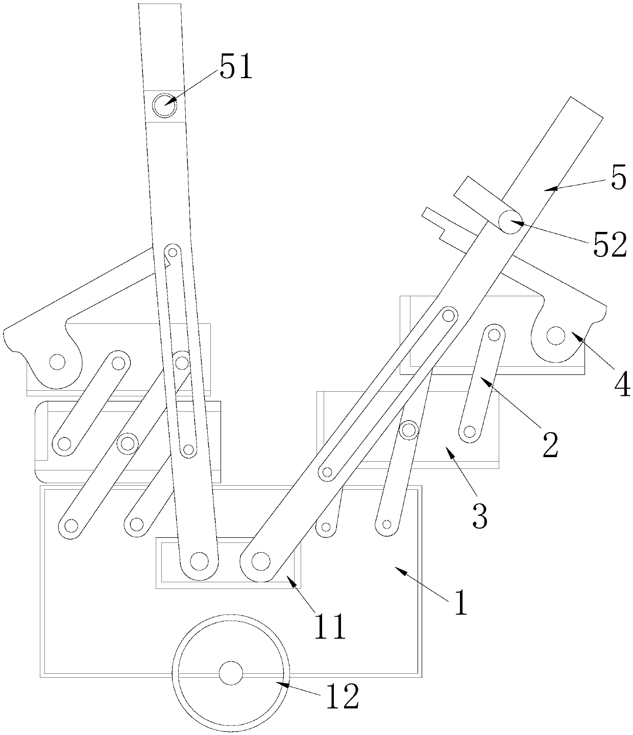 Instrument placement device capable of freely switching box frame for bridge construction