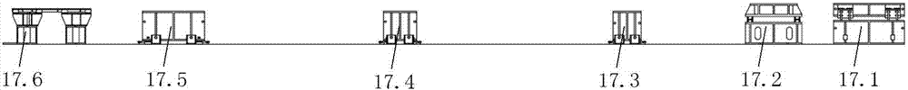 Full-scale marine propulsion shafting vibration transmission characteristic testing device