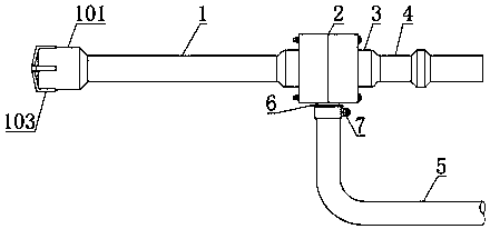 Detachable drill bit with dust sucking function