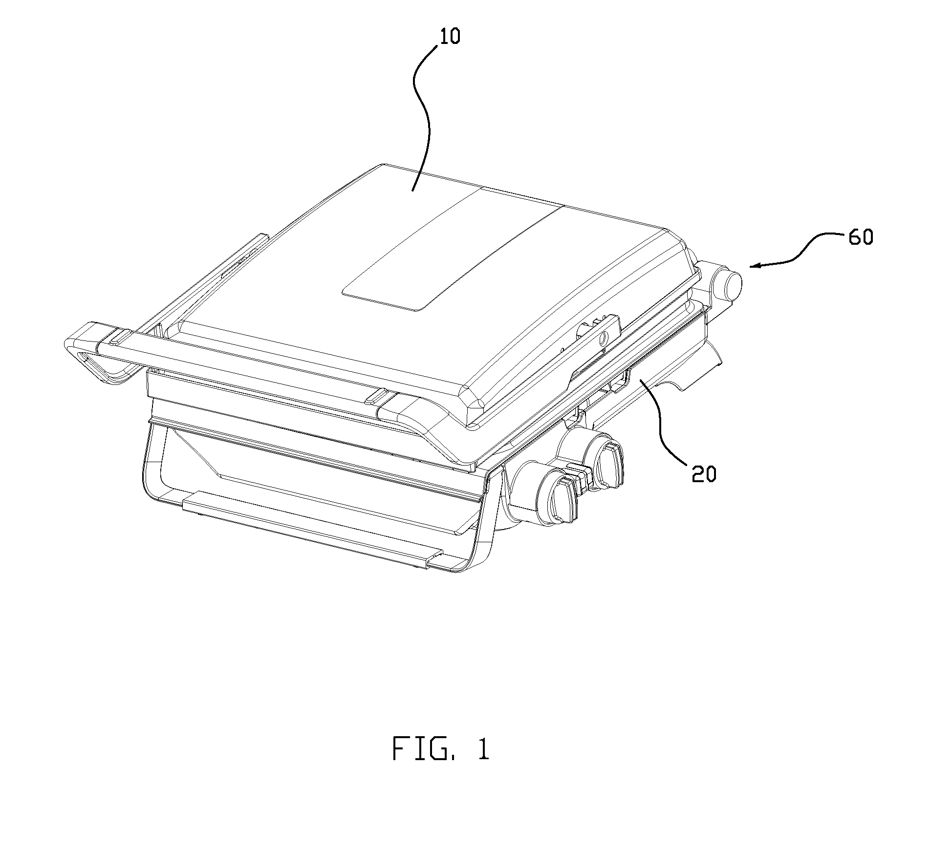 Grill opened in two directions