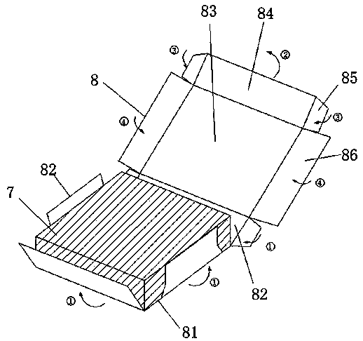 Quick packaging machine for box body