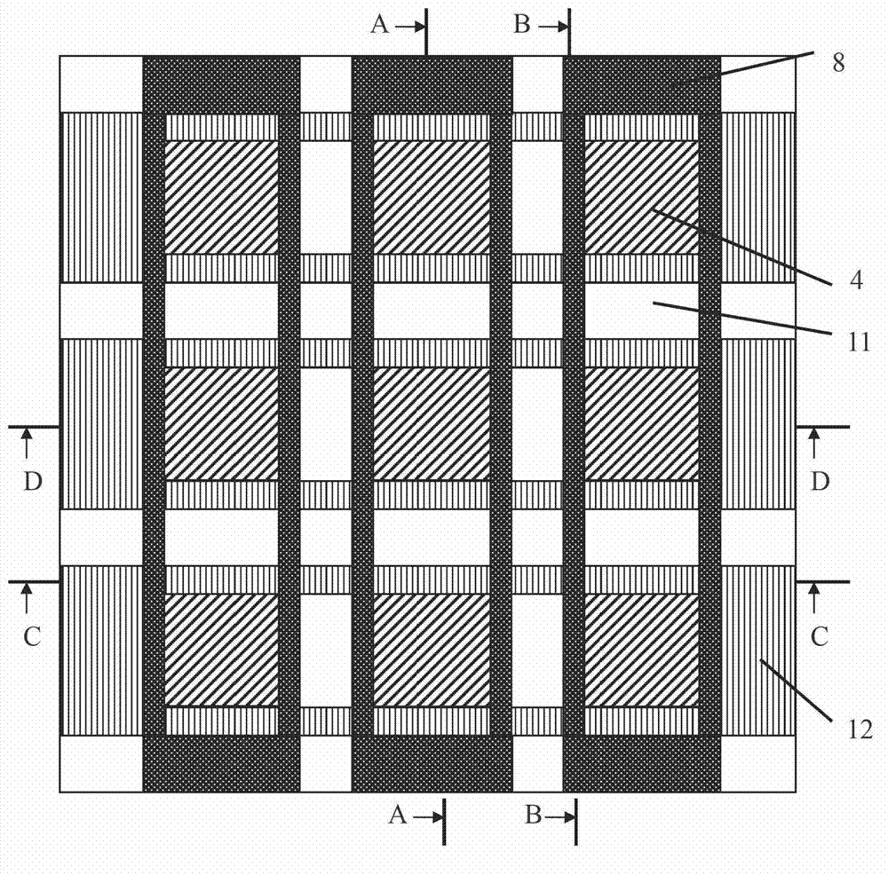 AlGaInP-LED (Light Emitting Diode) integrated micro-display device with single-face electrode structure