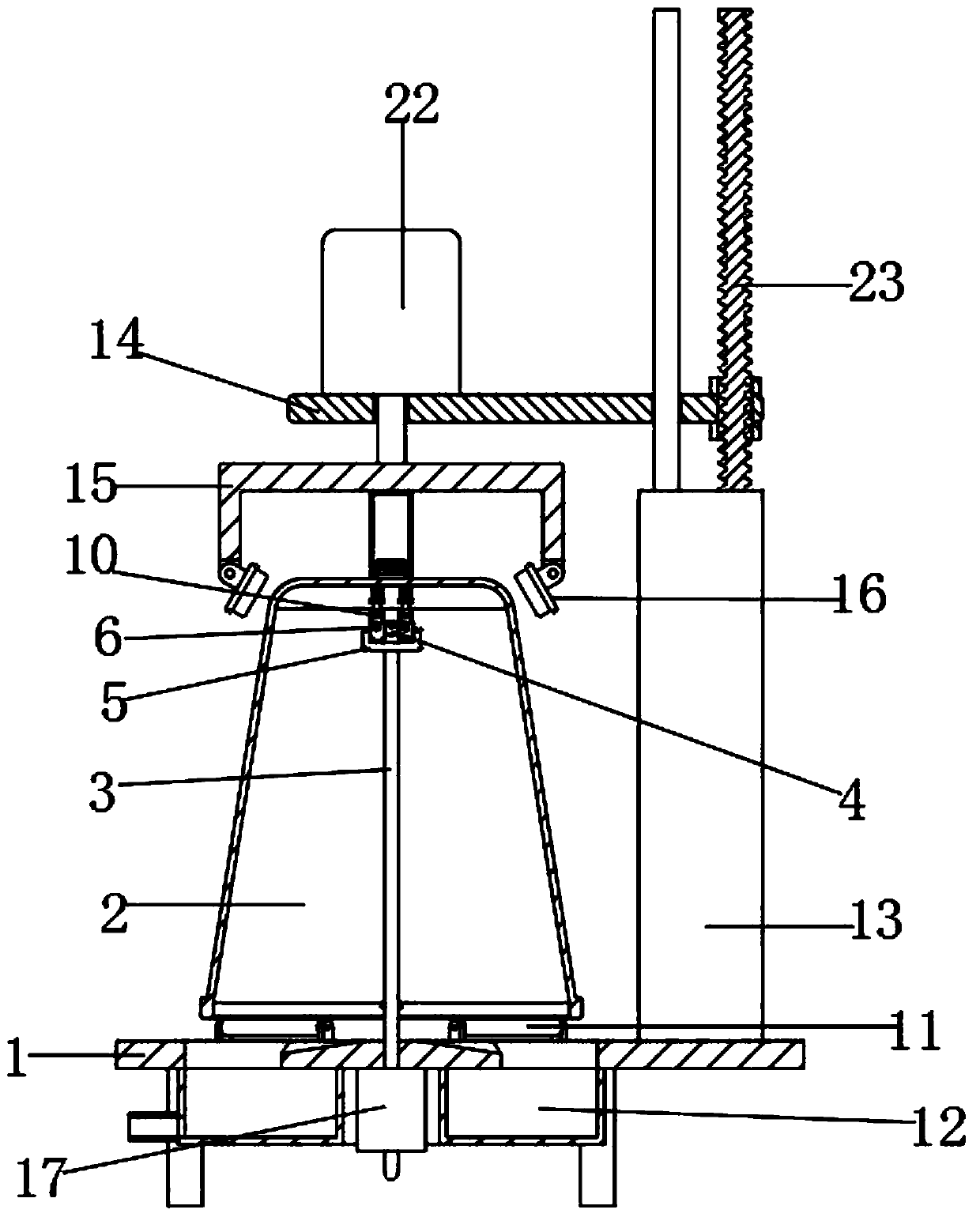 Cleaning device t for sanitation garbage bin