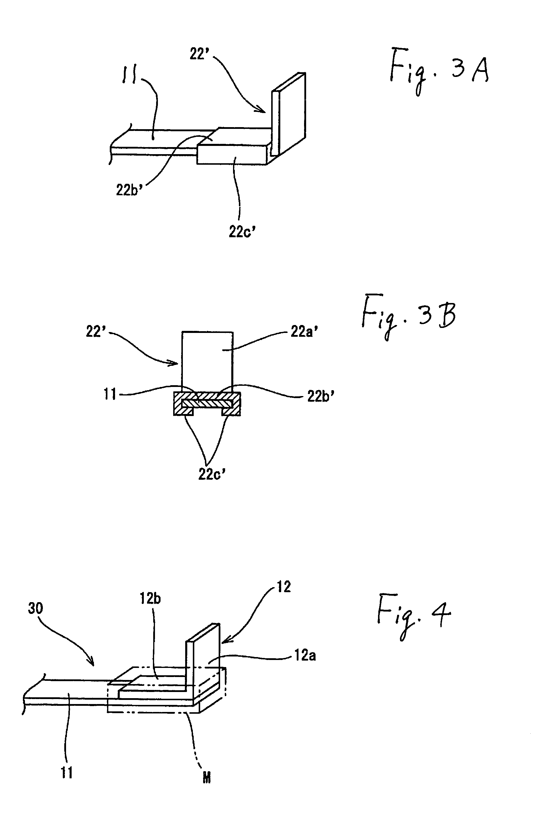 Bus bar with L-shaped terminals